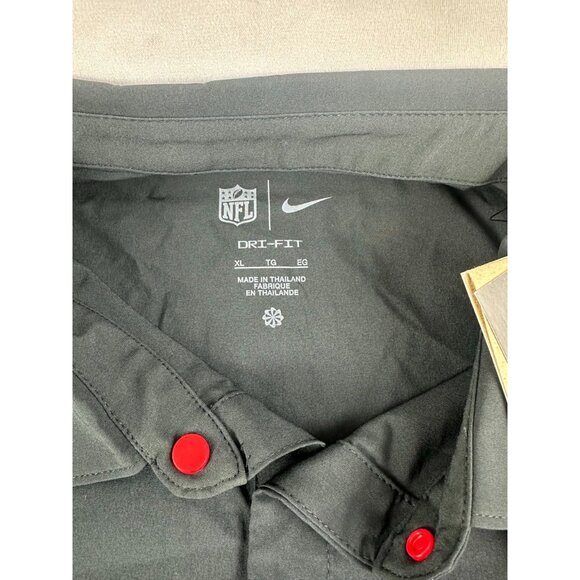 NWT Atlanta Falcons Nike NFL Polo Shirt Mens XL On Field Apparel Dri-Fit Black $ - Picture 9 of 10
